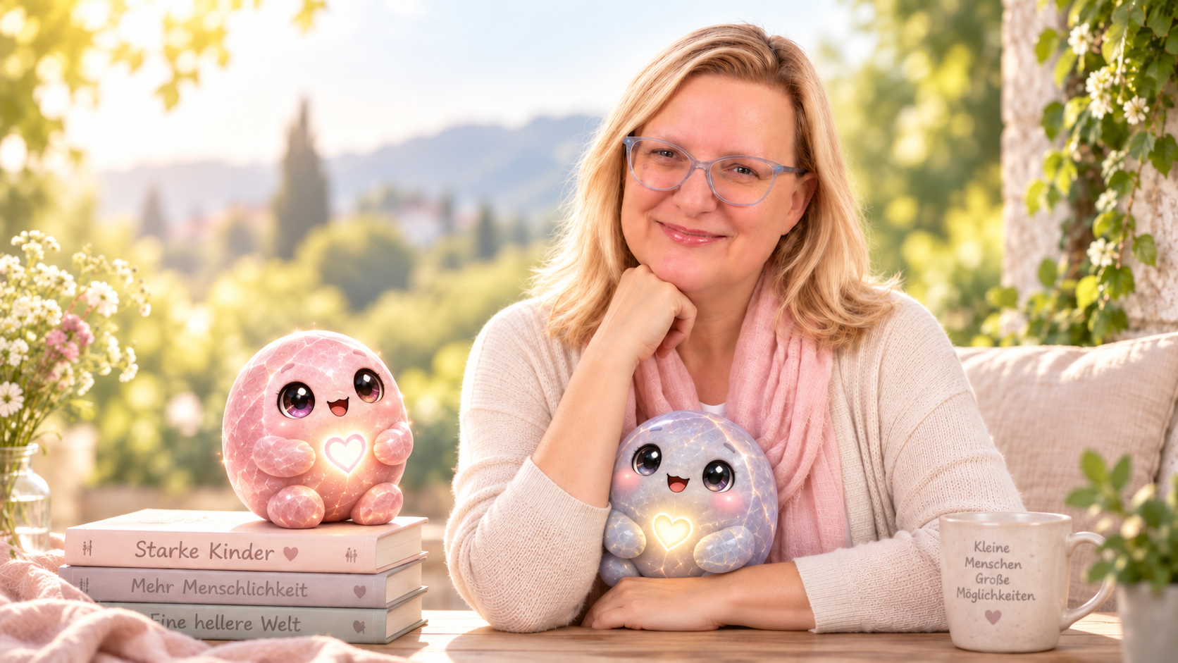 Myria Reinshagen mit den Milumis