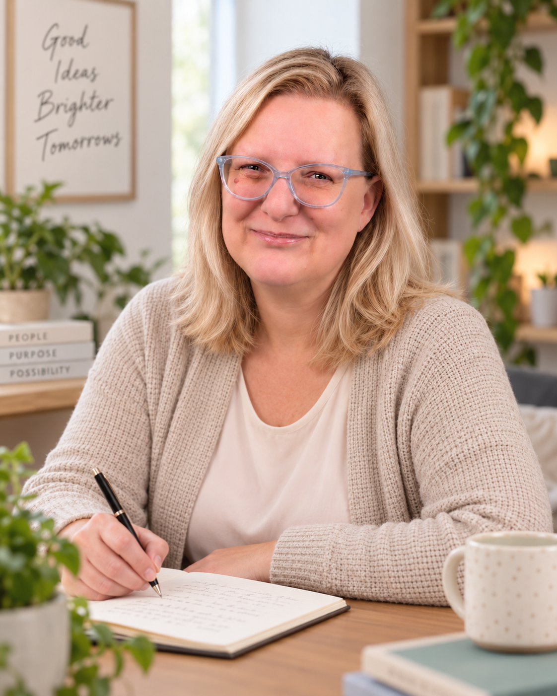 Myria Reinshagen mit den Milumis
